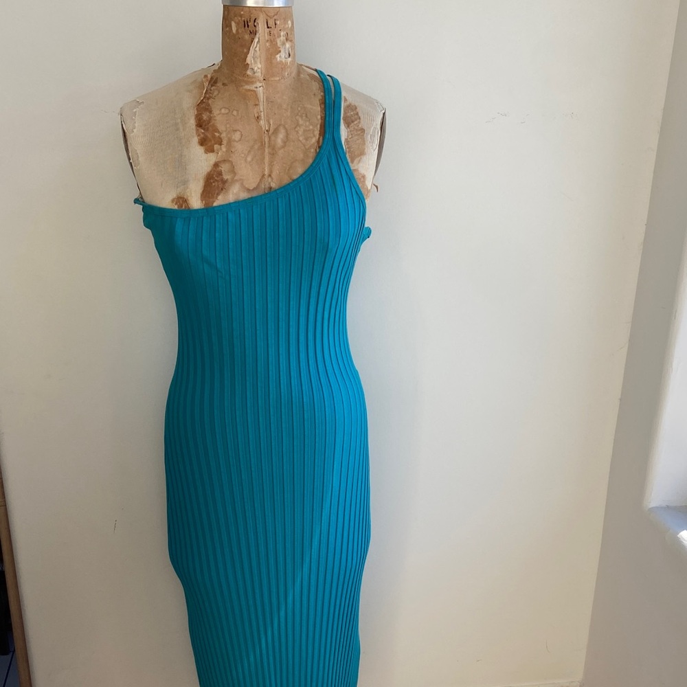 SIMON MILLER Rib One Shoulder Dress in XXL
